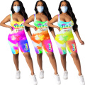 Summer Sportswear Sexy Vest Camouflage Monogram Jumpsuit